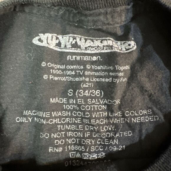 YU YU YAKUSHO Anime Men’s T Shirt Small Distressed Otaku - Picture 2 of 6